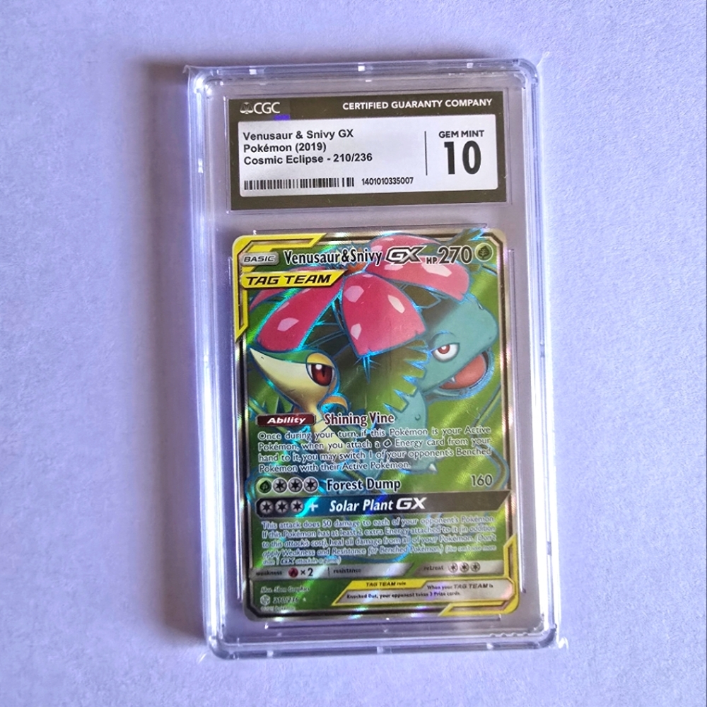 Pokémon TCG Venusaur and Snivy GX CGC10
